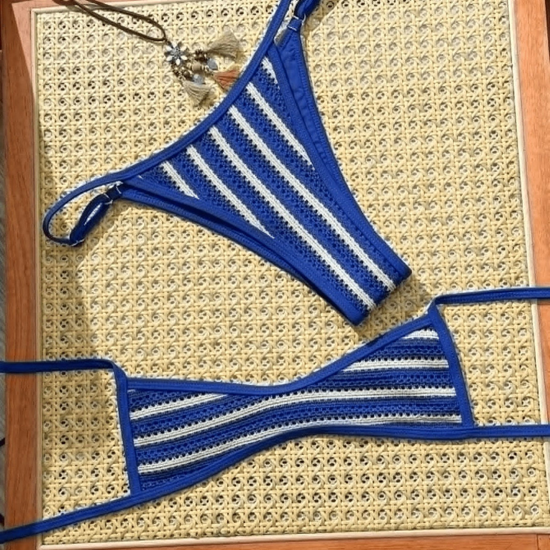 Damen Bikini-Set mit feiner Häkelstruktur und verstellbaren Trägern Echo Archiv