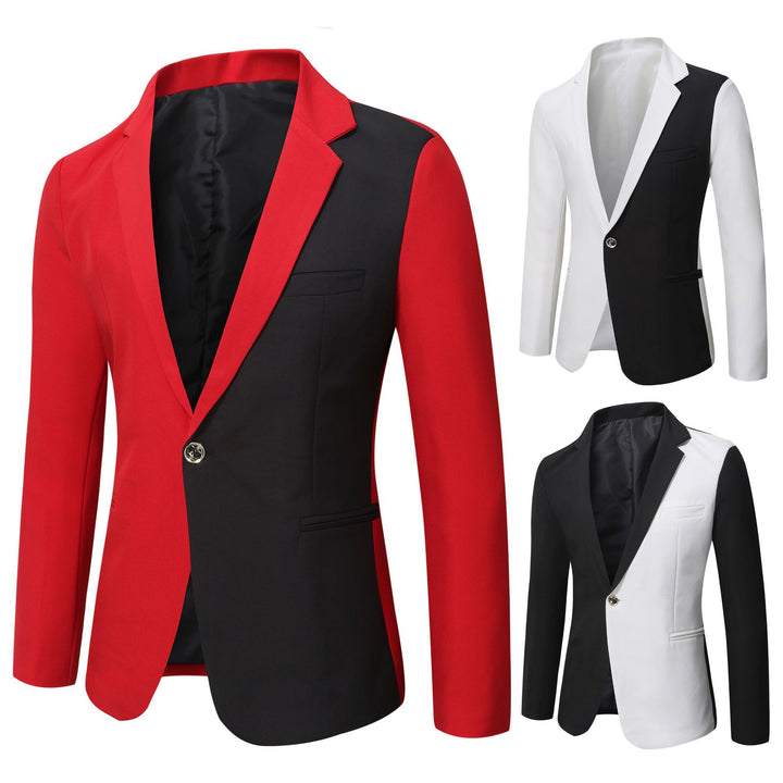 Herren modischer Kontrastblazer Echoarchiv