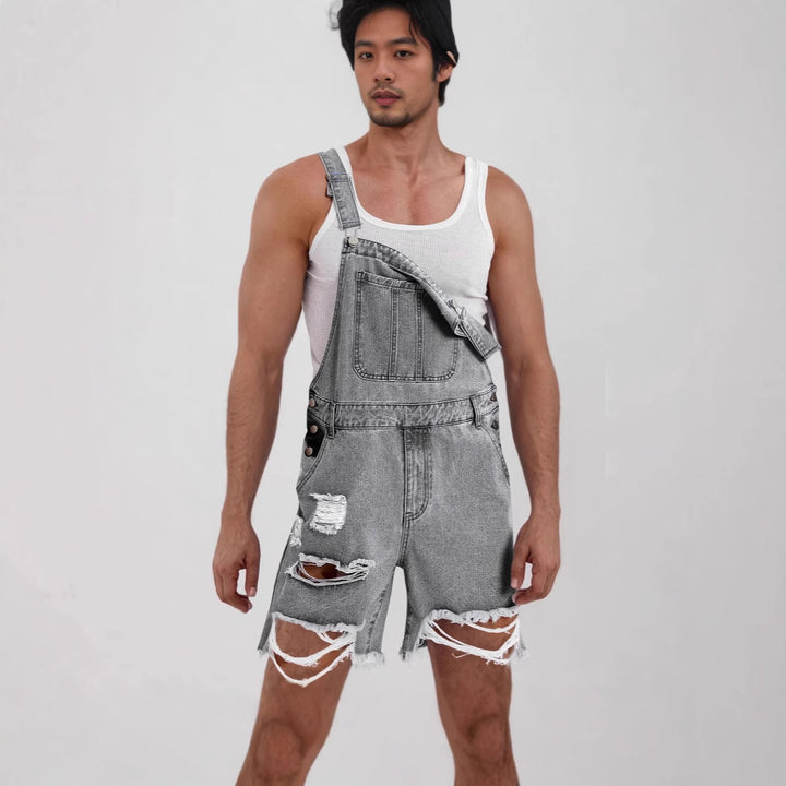 Herren Lässige Jeans-Latzhose Echo Archiv
