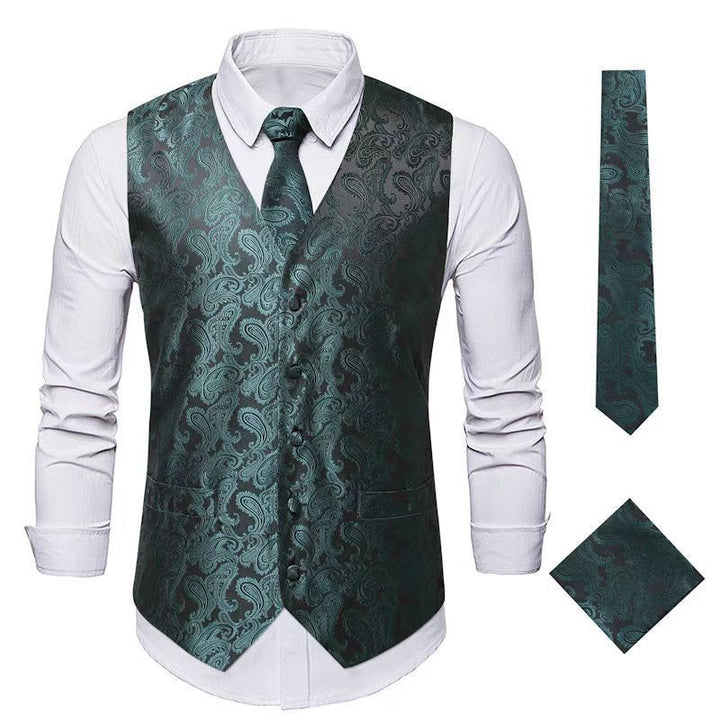 Herren elegante Weste mit Paisley-Muster Echoarchiv
