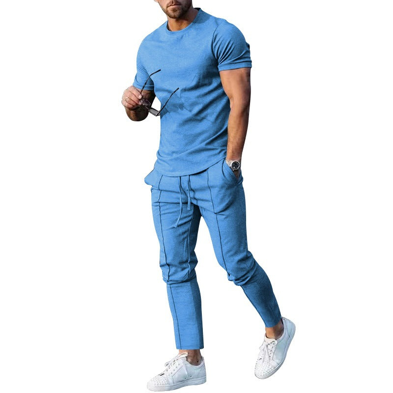Herren lässiges Freizeit-Outfit mit elastischem Bund und bequemen Eingrifftaschen Echoarchiv