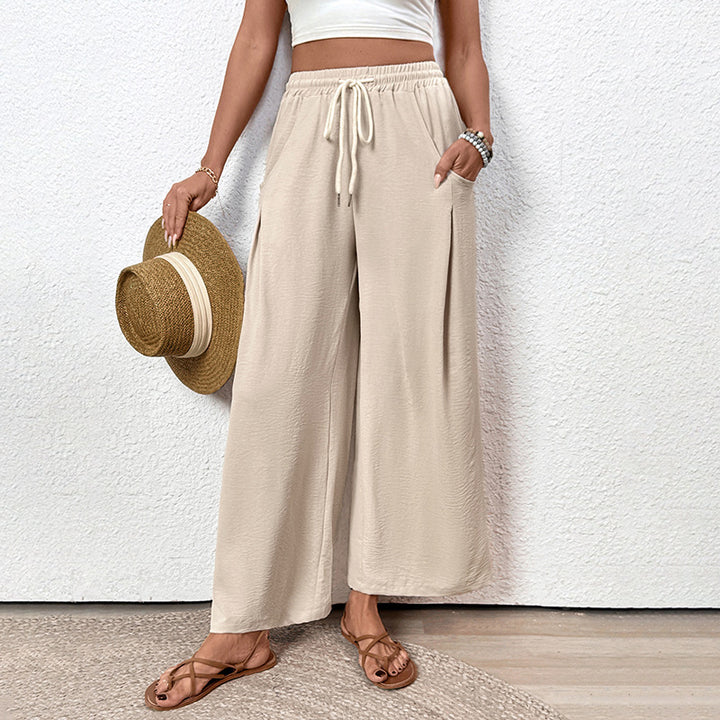 Damen Lässige, weiche Sommerhose mit elastischem Bund Echo Archiv