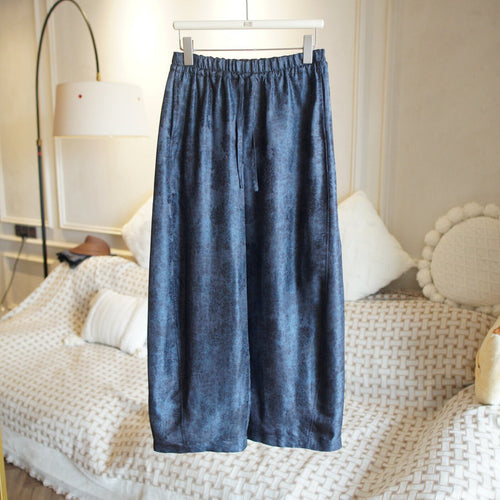 Damen Leichte und bequeme Palazzo-Hose Echoarchiv
