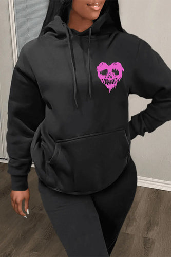Herren Kapuzenpullover mit einzigartigem Totenkopfdesign Echoarchiv