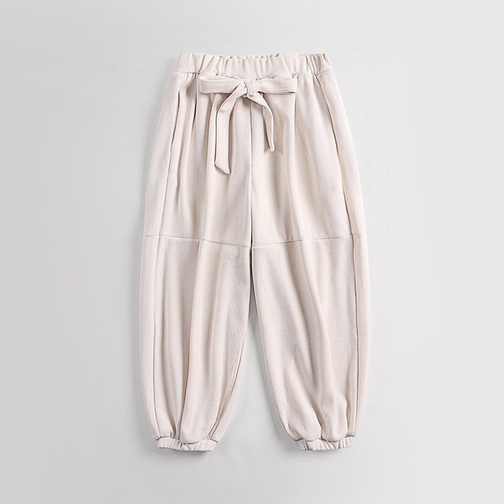 Damen Ripp-Joggerhose mit Tunnelzug hohem Bund und elastischen Bündchen Echoarchiv