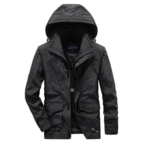 Herren Robuste Wetterjacke mit praktischen Taschen Echo Archiv