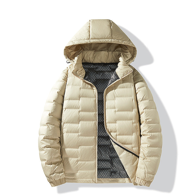 Herren Ultraleichte Steppjacke mit Kapuze und Thermofutter Echo Archiv