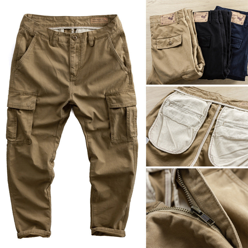 Herren Cargo-Hose mit taperter Passform, Utility-Taschen und verstärkten Nähten Echoarchiv