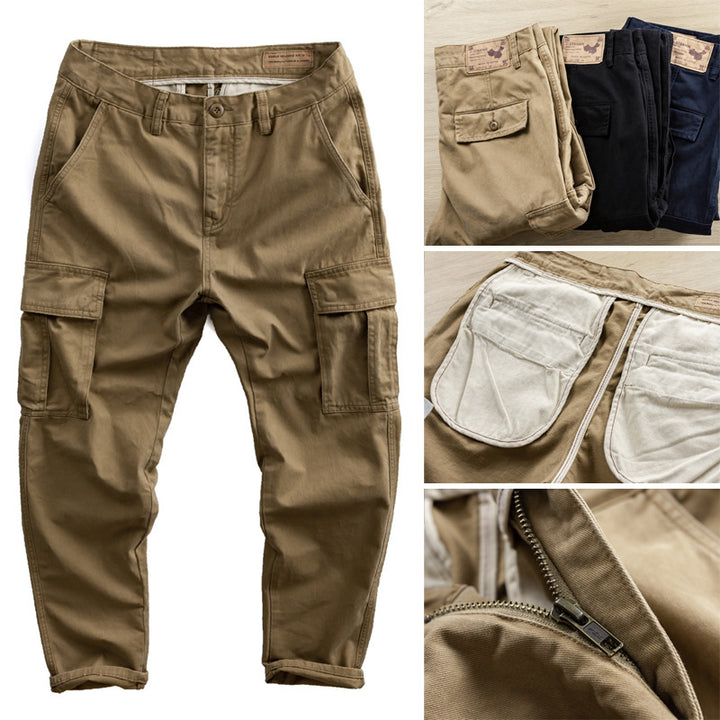 Herren Cargo-Hose mit taperter Passform, Utility-Taschen und verstärkten Nähten Echoarchiv
