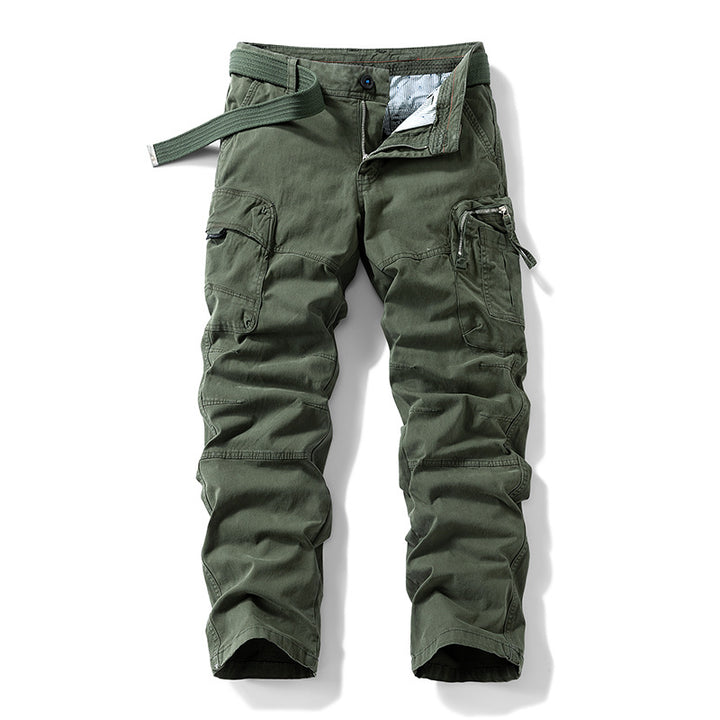Herren Robuste Utility-Cargohose mit ergonomischen Knieabnähern und integriertem Webgürtel Echo Archiv