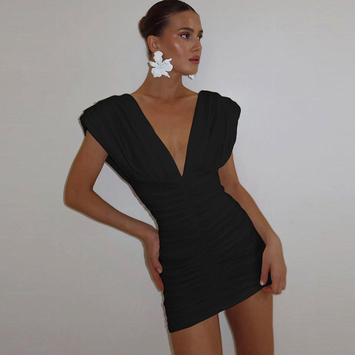 Damen Mini-Kleid mit raffinierten Drapierungsdetails Echo Archiv