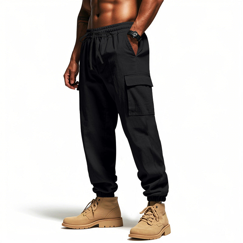 Herren Cargo-Hose mit elastischem Bund und praktischen Taschen Echoarchiv