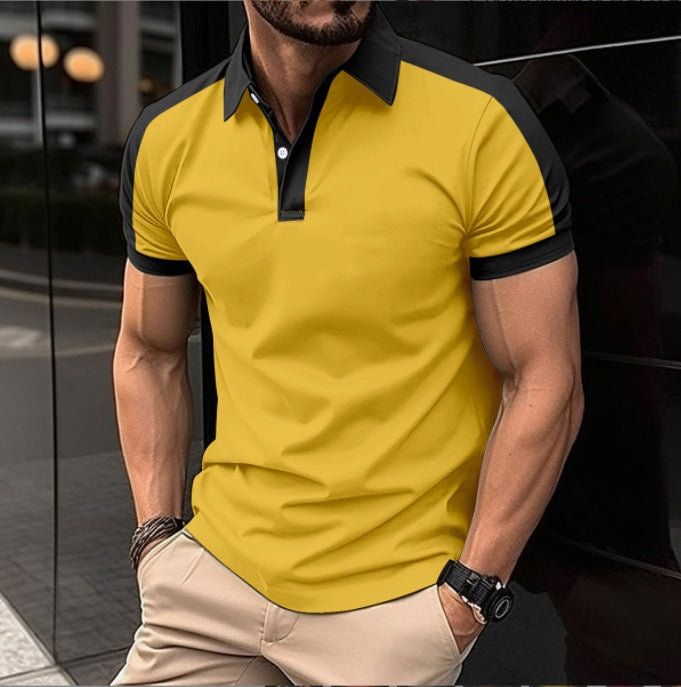 Herren Poloshirt mit modernem Kragen und atmungsaktivem Material Echoarchiv