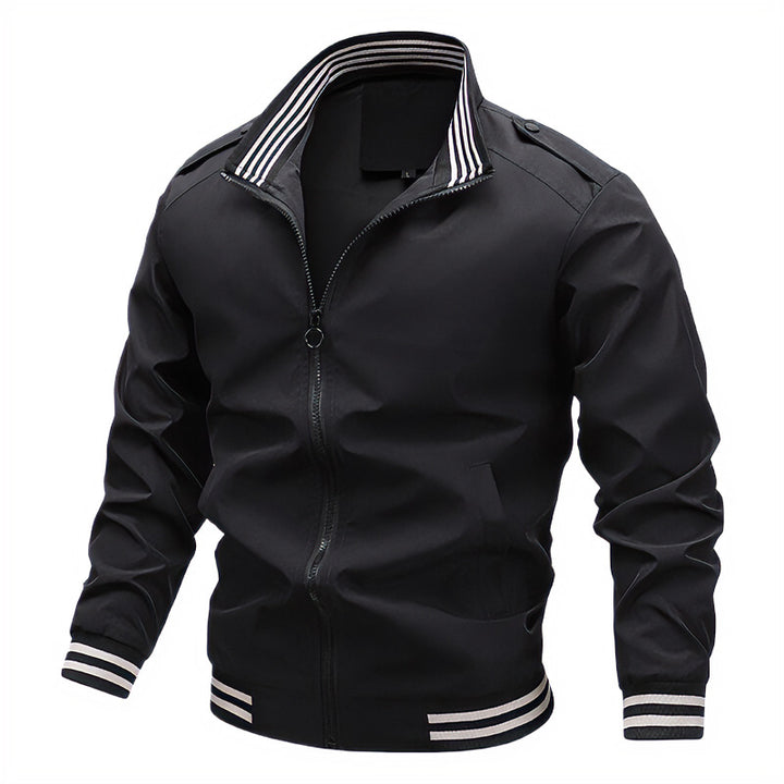 Herren Modische Übergangsjacke mit kontrastierenden Streifen Echo Archiv