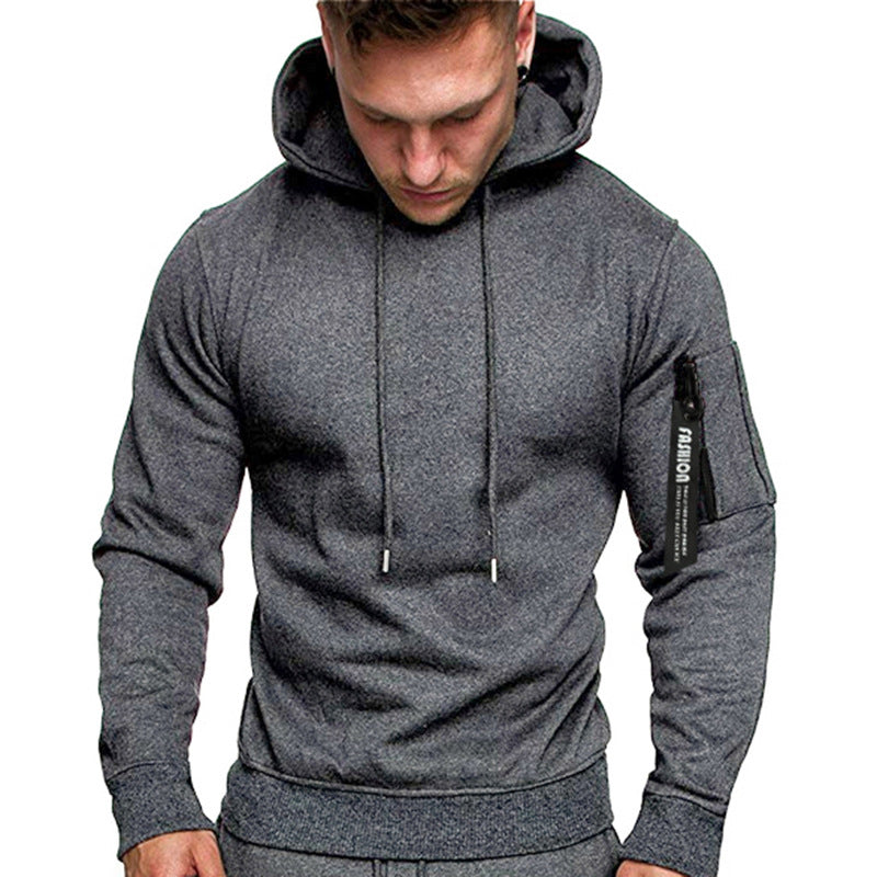 Herren sportlicher Hoodie mit seitlichem Reißverschluss Echoarchiv