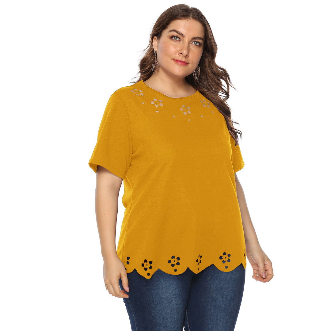 Damen elegantes Oberteil mit dekorativen Blumenstickereien Echo Archiv