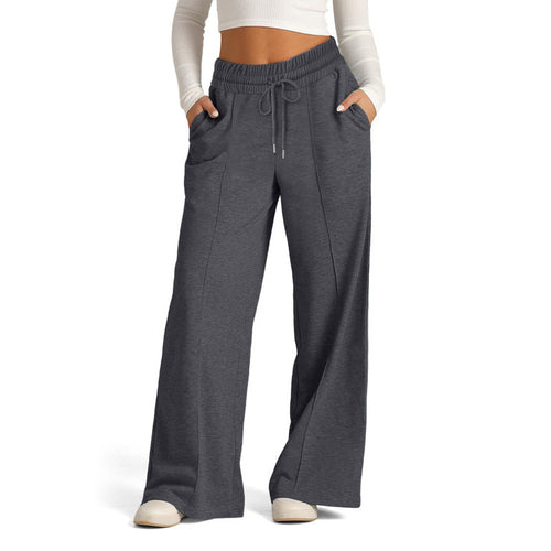 Damen nan weite Sweatpants mit hohem Bund und Tunnelzug Echo Archiv