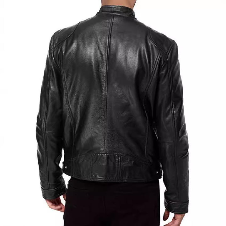 Herren Modische Biker-Lederjacke Echo Archiv