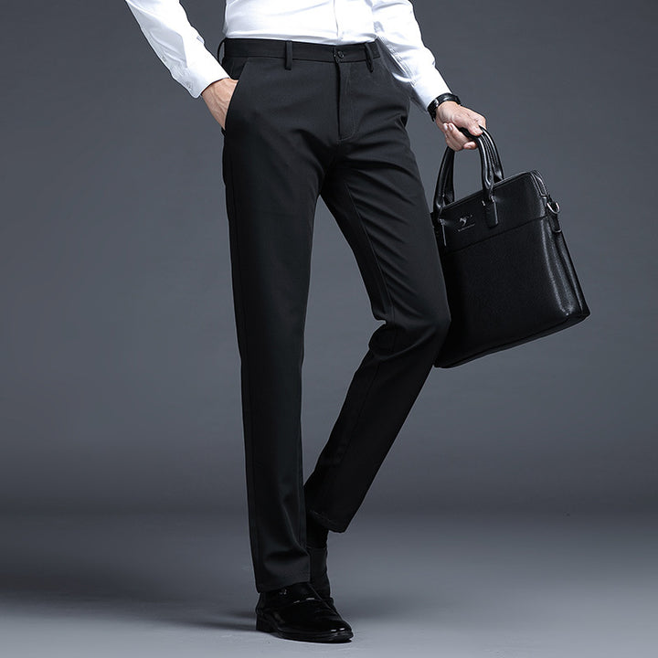 Herren Formelle Slim-Fit Anzughose mit Stretchbund und Bügelfalte Echo Archiv