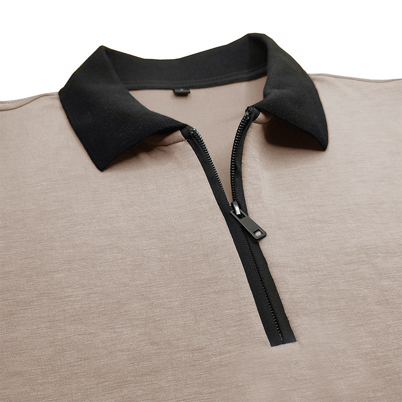 Herren sportliches Langarmshirt mit Reißverschluss Echoarchiv