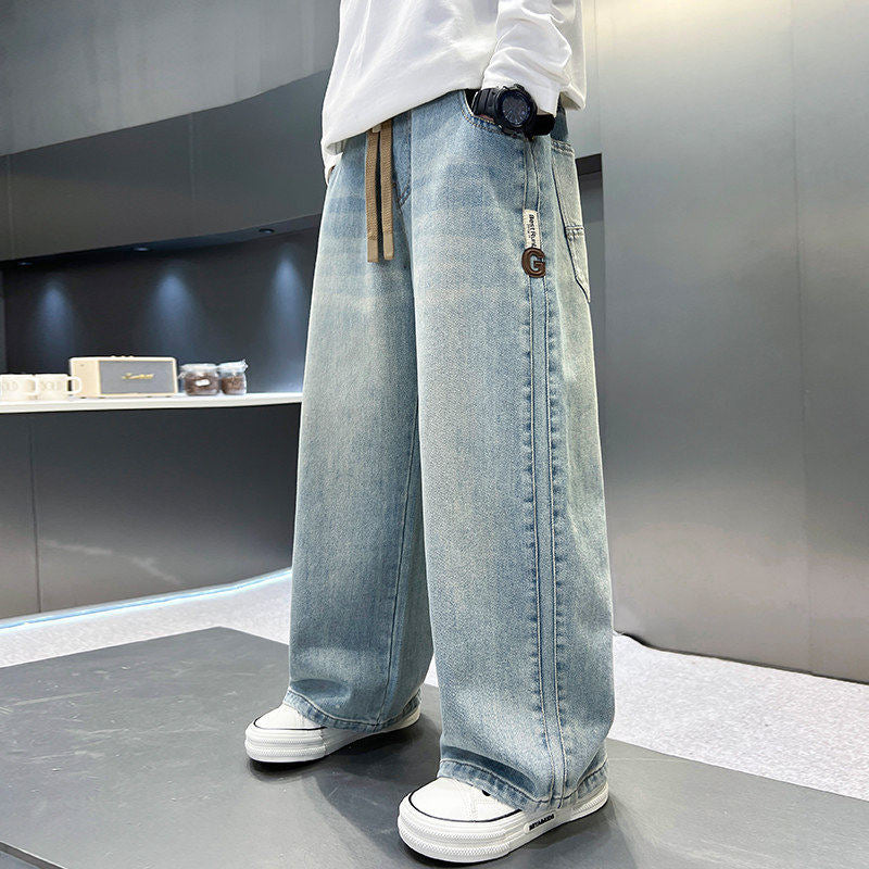 Herren weite Denim-Hose Echo Archiv