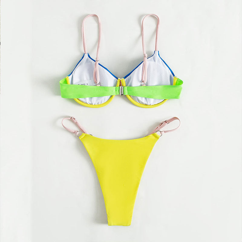 Damen Triangel-Bikini mit modischen Farbakzenten Echo Archiv