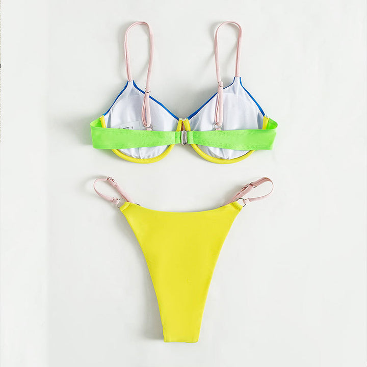 Damen Triangel-Bikini mit modischen Farbakzenten Echo Archiv