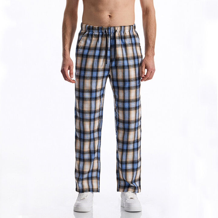 Herren Flanell-Pyjama-Hose mit komfortablem Gummibund Echoarchiv