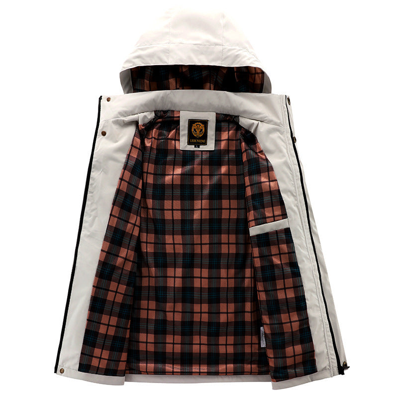 Herren Wasserfeste Outdoor-Jacke mit mehreren Taschen Echo Archiv