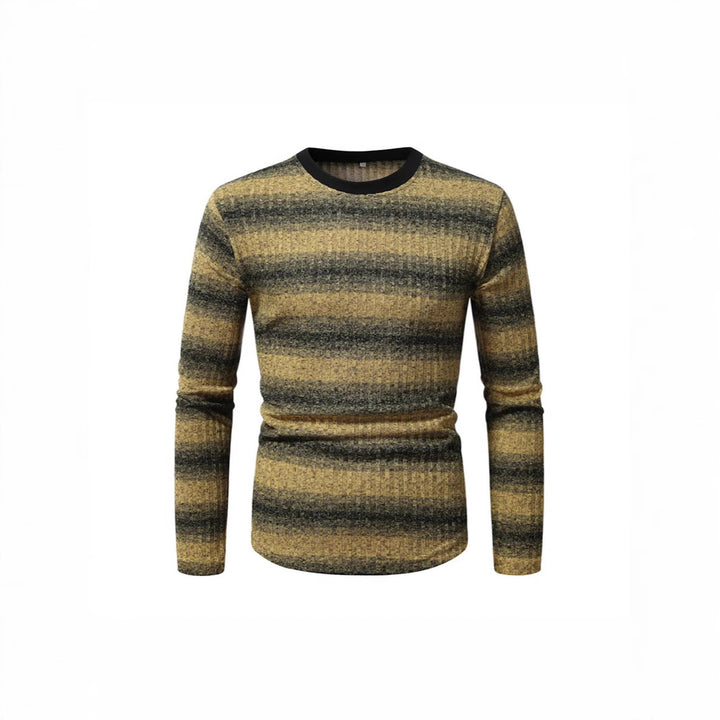Herren Langarmshirt mit modernem Streifenmuster und komfortablem Schnitt Echoarchiv