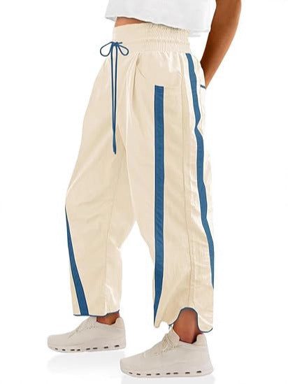 Damen lockere Sporthose mit elastischem Bund und Kontraststreifen Echo Archiv