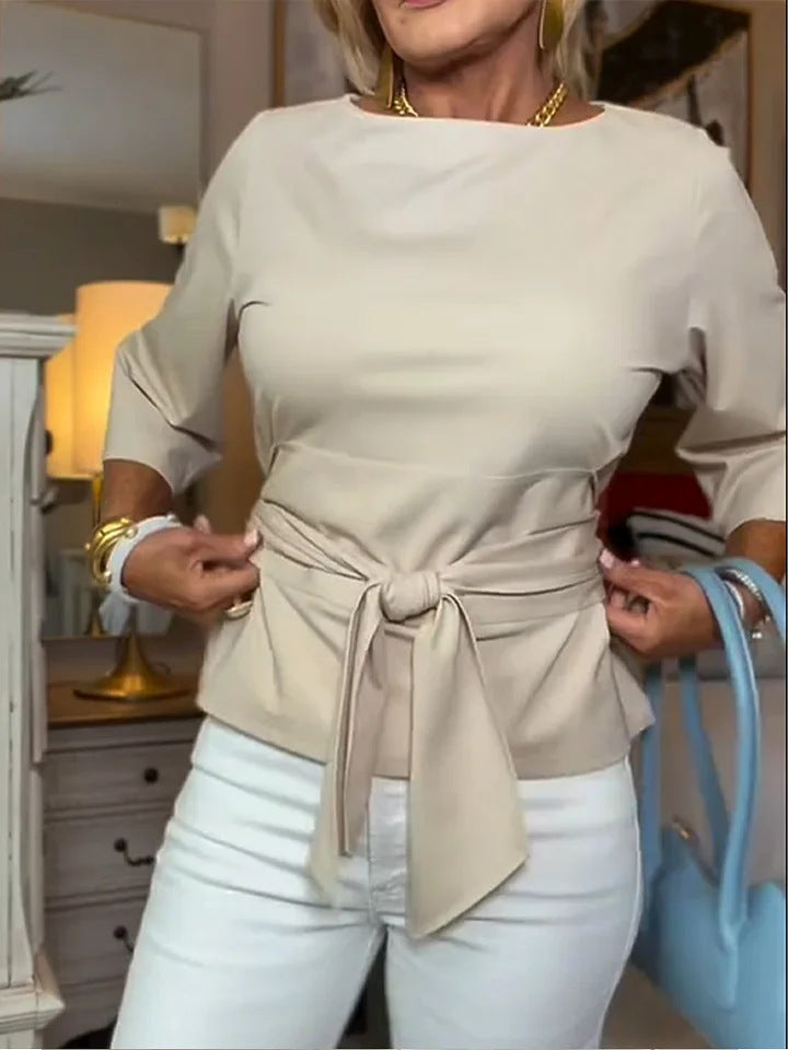 Damen Elegante Bluse mit Schleifen-Detail Echo Archiv
