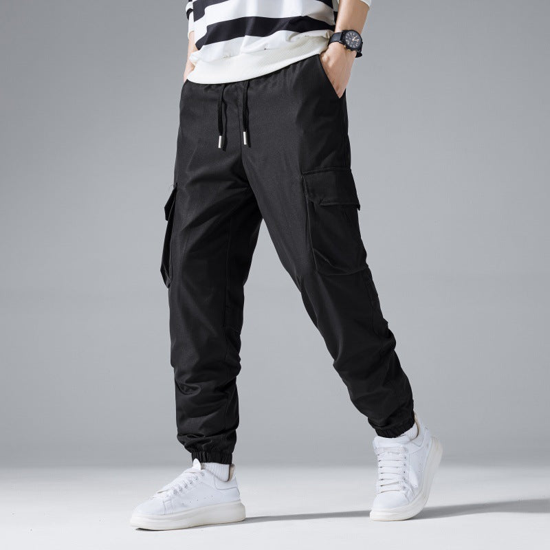 Herren Cargo-Jogginghose mit elastischem Bund, Kordelzug & Multifunktionstaschen Echo Archiv