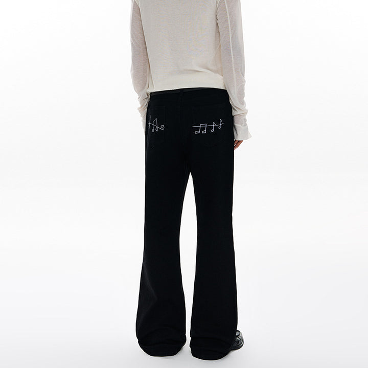 Damen Weit geschnittene Tiefer‑Schritt Five‑Pocket‑Jeans mit verlängertem Saum Echo Archiv