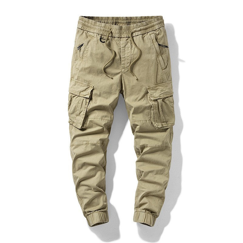 Herren Taktische Cargo‑Joggerhose mit elastischem Tunnelzugbund, Knieabnähern und Mehrfachtaschen Echo Archiv