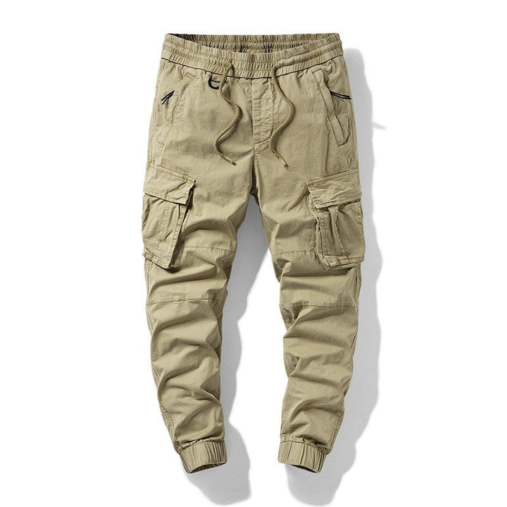 Herren Taktische Cargo‑Joggerhose mit elastischem Tunnelzugbund, Knieabnähern und Mehrfachtaschen Echo Archiv