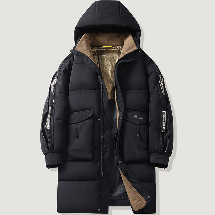 Damen Langen gefütterten Winterparka Echo Archiv
