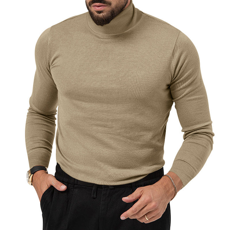 Herren Pullover mit Stehkragen aus weichem Strick Echoarchiv