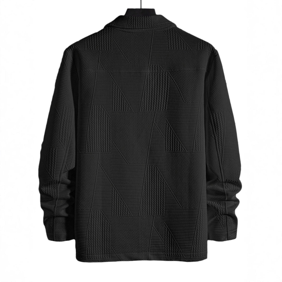 Herren modische Hemdjacke mit strukturiertem Design und praktischen Knöpfen Echoarchiv