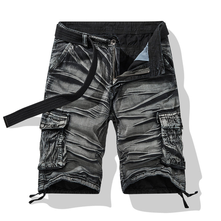 Herren Multifunktionale Cargo-Shorts mit seitlichen Taschen und verstellbarem Bund Echoarchiv