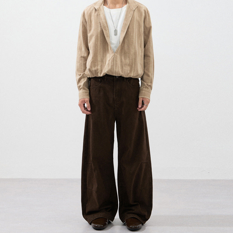Herren Ultraweite Baggy-Hose mit markanter Schrittpasse und verstärkten Kniepanelen Echo Archiv