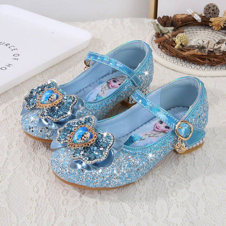 Mädchen Festliche Glitzer Ballerinas mit Blumenapplikation Echo Archiv