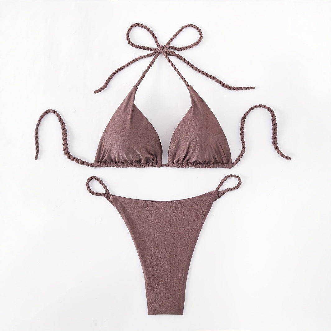 Damen Triangel-Bikini mit geflochtenen Trägern Echo Archiv