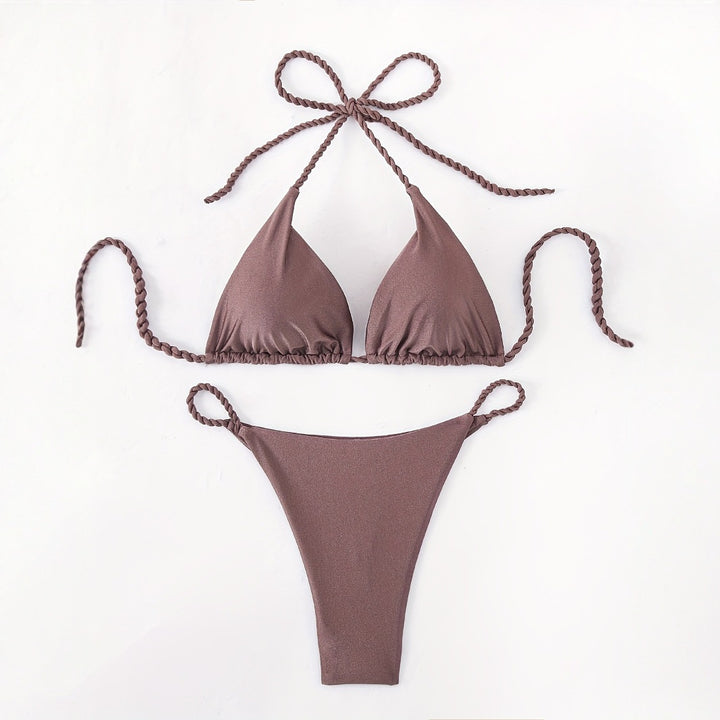 Damen Triangel-Bikini mit geflochtenen Trägern Echo Archiv