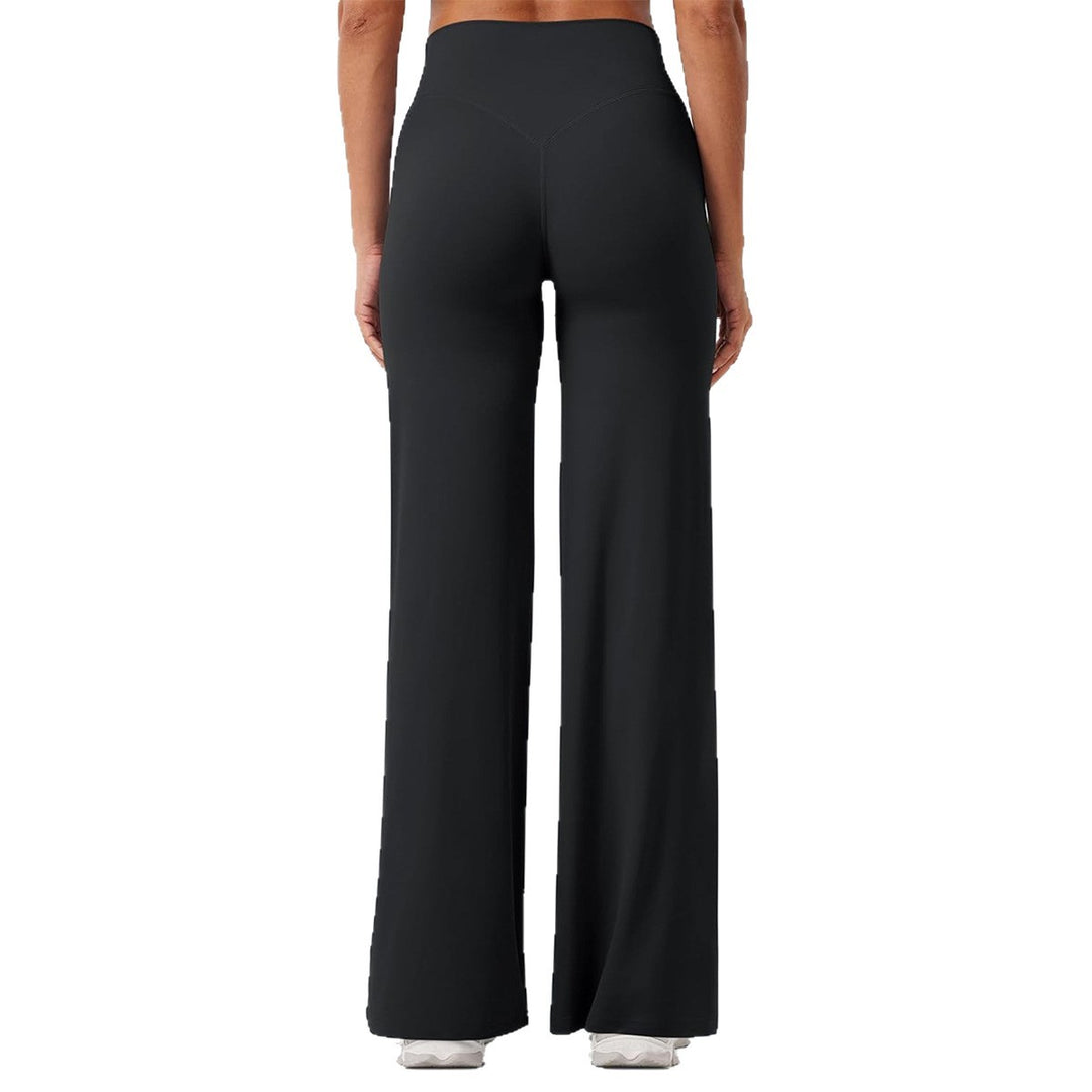 Damen nan hochgeschnittene formende Loungehose mit weitem Schlag und nahtlosem Komfortbund Echo Archiv