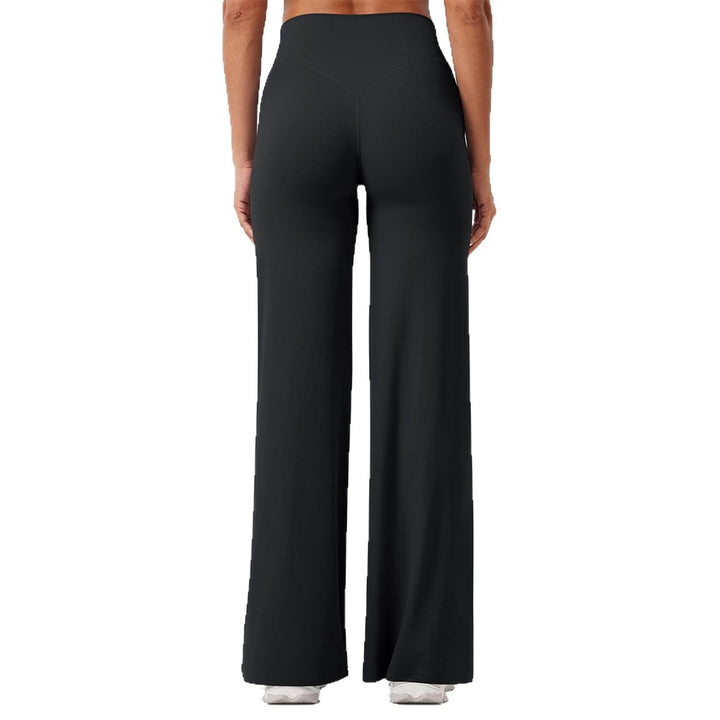 Damen nan hochgeschnittene formende Loungehose mit weitem Schlag und nahtlosem Komfortbund Echo Archiv