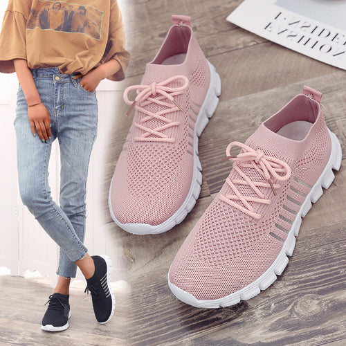 Damen Leichte Strick‑Sock‑Sneaker mit elastischem Schaft und flexibler Profilsohle Echo Archiv