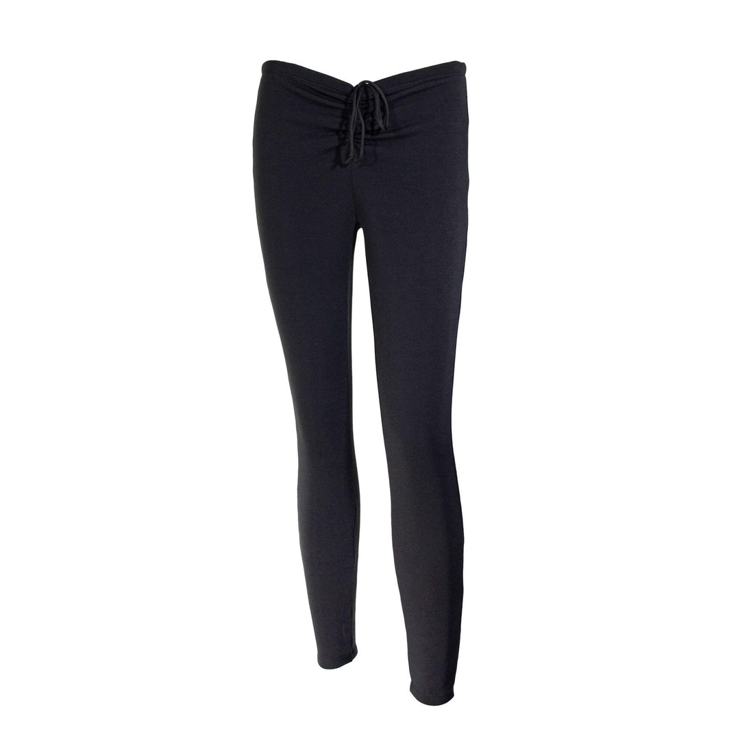 Damen Fleecegefütterte Leggings mit hohem Bund und Kordelzug Echo Archiv