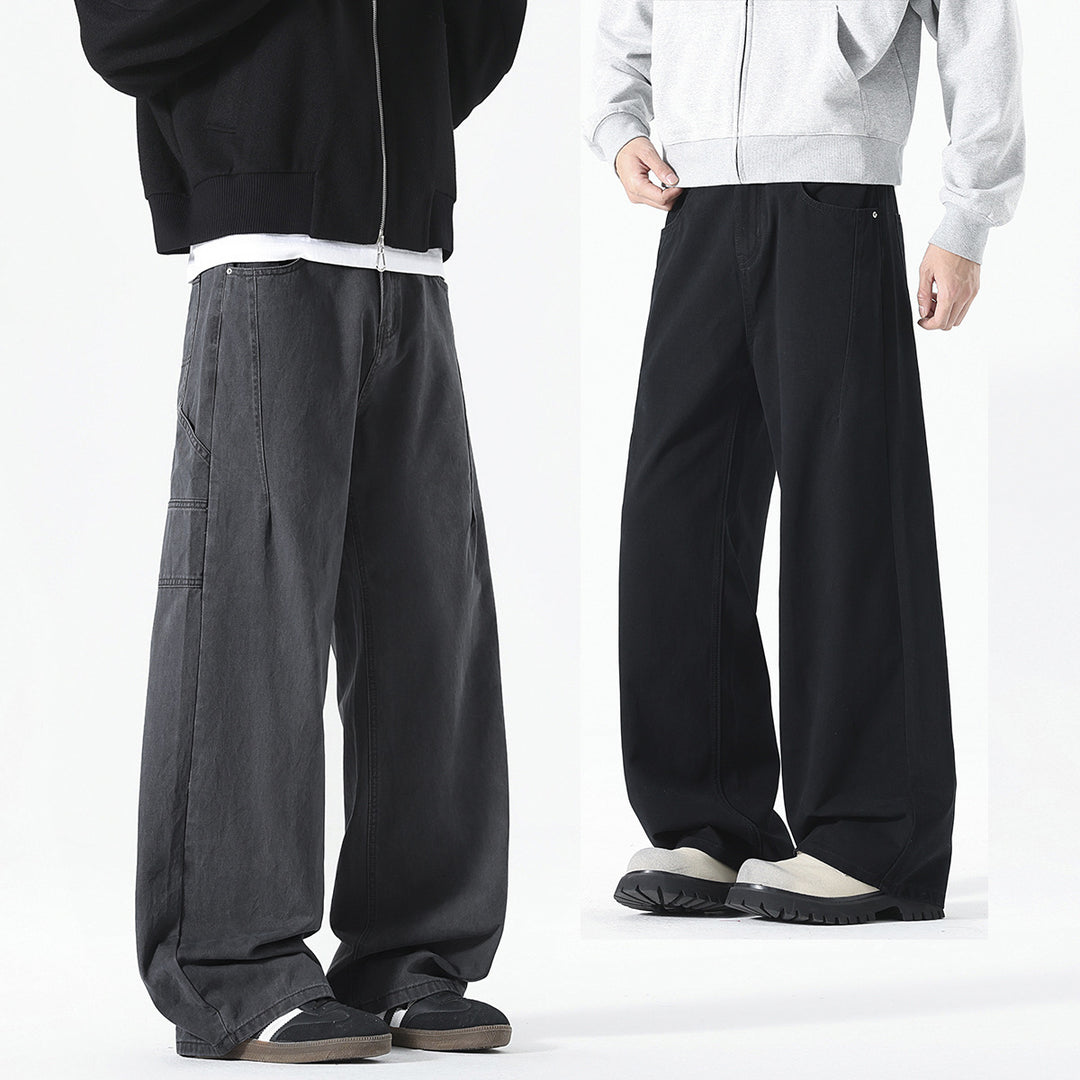 Herren weite Cargo-Hose mit elastischem Bund und multifunktionalen Taschen Echoarchiv