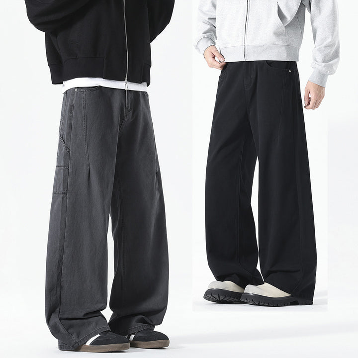 Herren weite Cargo-Hose mit elastischem Bund und multifunktionalen Taschen Echoarchiv